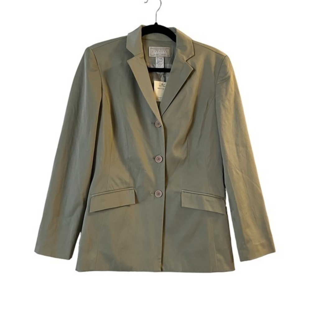 NWOT Vintage Campagnie International EXPRESS Khaki Blazer Jacket